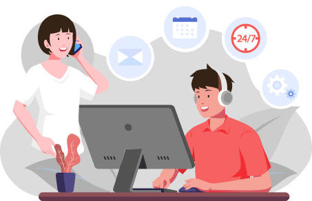 Hỗ trợ 24/7 và hỗ trợ trực tiếp tại cơ sở ngay khi có sự cố hoặc có yêu cầu